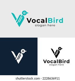 Logo für V-Buchstaben - Vogel-Logo