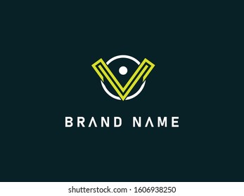 V letter logo business template vector icon