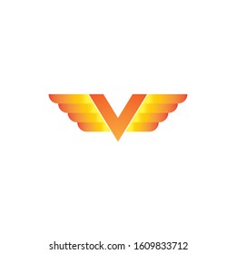 V Letter logo business template vector icon