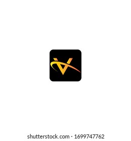V Letter logo business template vector icon