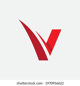 V Letter Logo Business Template Vector icon