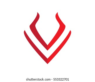 V Letter Logo Business Template Vector icon