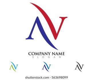 A V Letter Logo Business Template Vector icon
