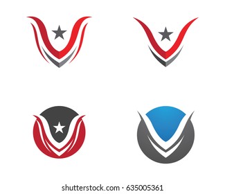 V Letter Logo Business Template Vector icon