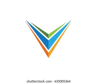 V Letter Logo Business Template Vector icon