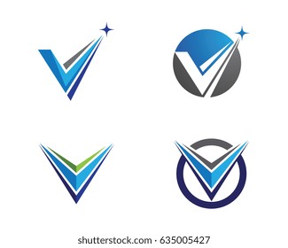 V Letter Logo Business Template Vector icon