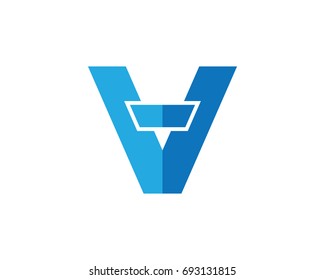 V Letter Logo Business Template Vector icon
