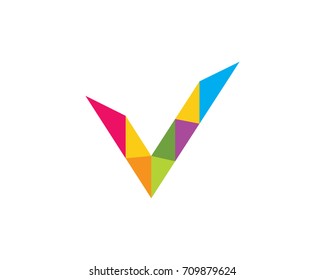 V Letter Logo Business Template Vector icon