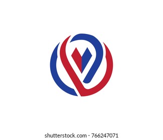 V Letter Logo Business Template Vector icon