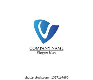V Letter Logo Business vector design