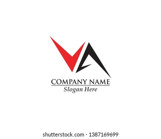 V Letter Logo Business vector design