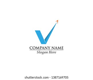 V Logo Corporate Design Vector V Stock Vector (Royalty Free) 1671607687