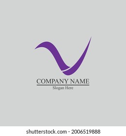 V Letter Logo Business vector design