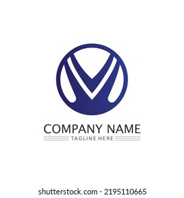V Letra Logo y lista de verificación Icono de vector de plantilla