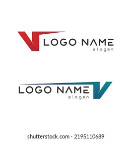V Letter Logo and checklist Template vector icon illustration