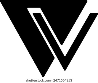 V Letter Logo for commercial and personal use 