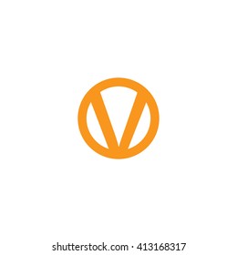 V Letter Logo Company, Flat Design Branding