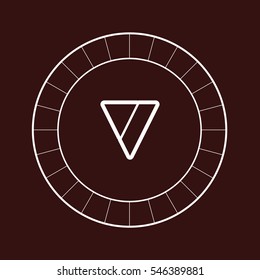 V letter logo design