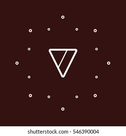 V letter logo design