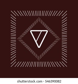 V letter logo design