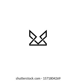 V Letter Logo Design with Creative