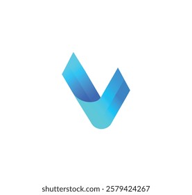 v letter logo design - modern v letter logo