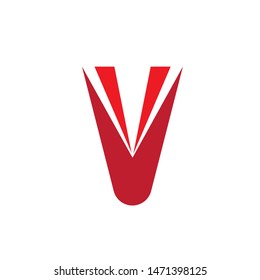 V Letter Logo Design Template Element