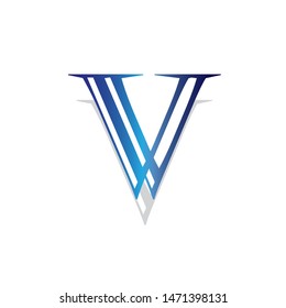 V Letter Logo Design Template Element