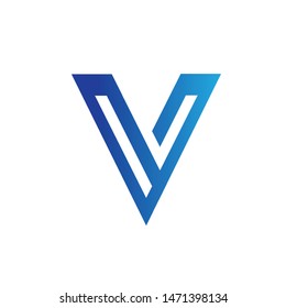 V Letter Logo Design Template Element