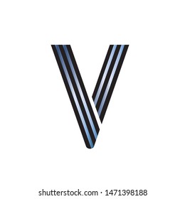 V Letter Logo Design Template Element