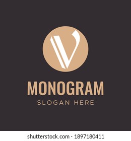 V Letter Logo Design Template. V logo vector