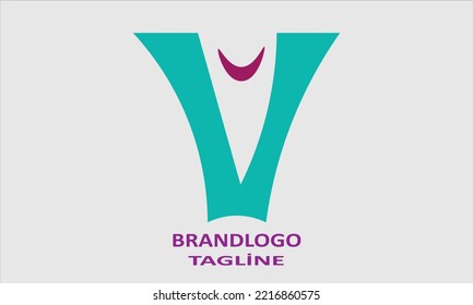 V Letter Logo Design Template Element