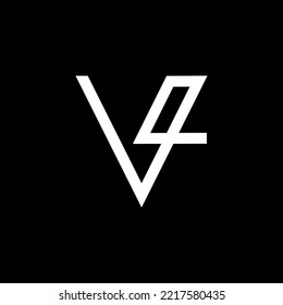 Plantilla de diseño de logotipo de carta V