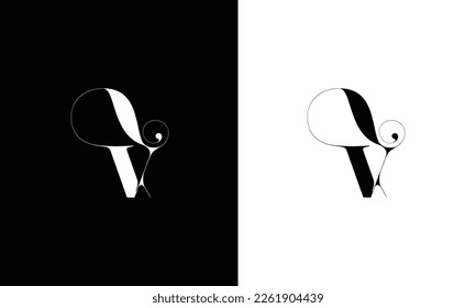 V Letter Logo Design Template Element