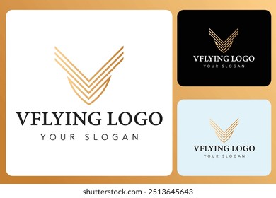 V Letter Logo Design Template