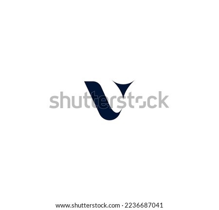 V letter logo design template elements. Modern abstract digital alphabet letter logo. Vector illustration.