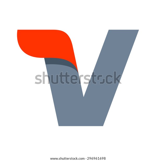 V letter logo design template. Fast speed vector\
unusual letter. Vector design template elements for your\
application or company.