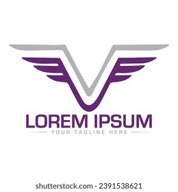 Diseño de logotipo de carta V Diseño de logotipo único y profesional