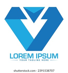 V Letter Logo Design Unique and Professional Logo Design