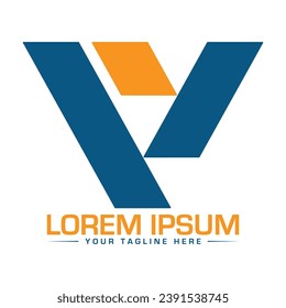 V-Letter-Logo-Design Einzigartiges und professionelles Logo-Design
