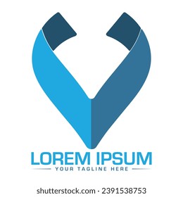 V-Letter-Logo-Design Einzigartiges und professionelles Logo-Design