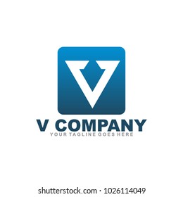 V Letter Logo Design Vector Template Stock Vector (Royalty Free ...