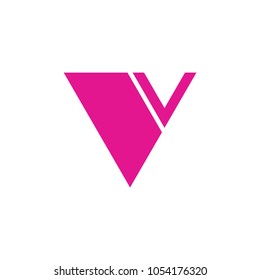 V letter logo design vector