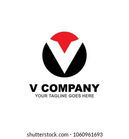 V letter logo design vector icon