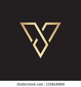 V Letter Logo Design Vector