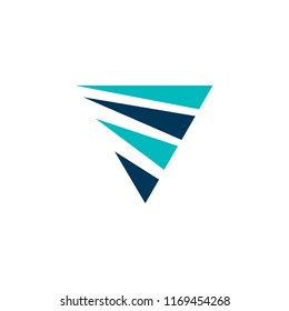 V letter logo design vector template