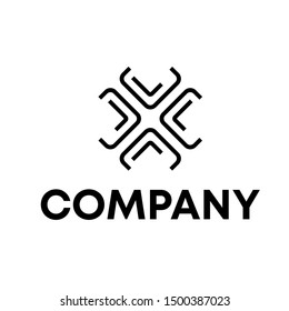 V letter logo design vector