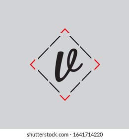 v letter logo design with vector graphic