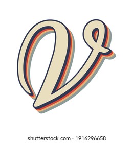 V letter logo design, V vector logo, letter design illustration