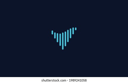 V letter logo design vector